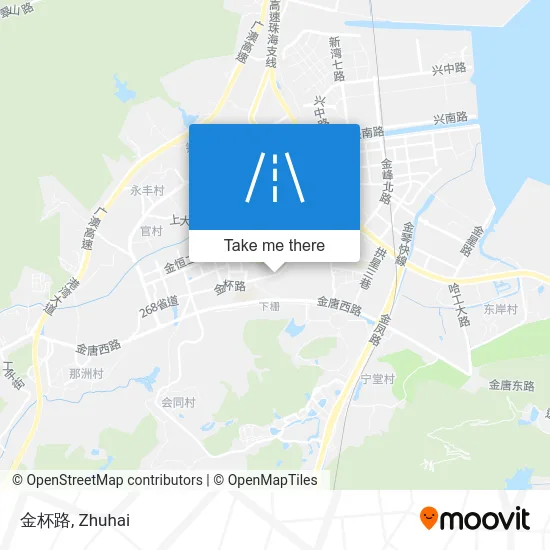 金杯路 map