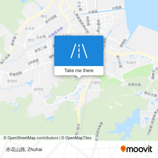 赤花山路 map