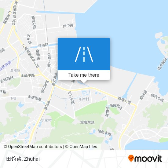 田馆路 map