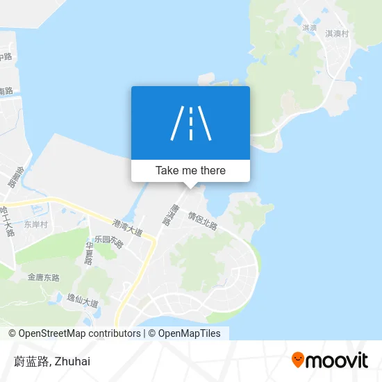 蔚蓝路 map
