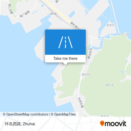 环岛西路 map