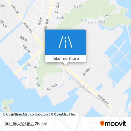 高栏港大道辅道 map