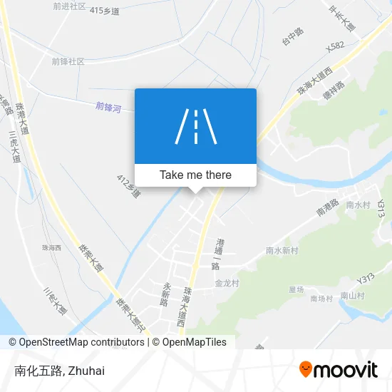 南化五路 map