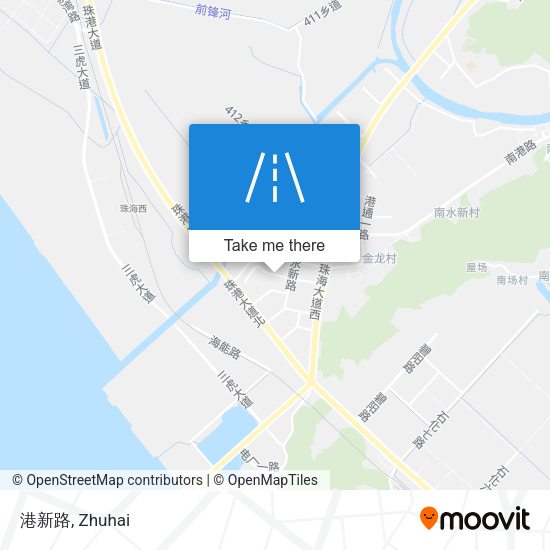 港新路 map