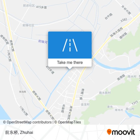 前东桥 map