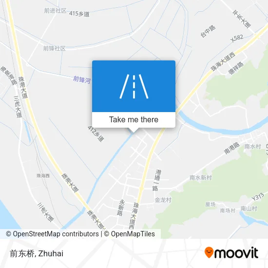 前东桥 map