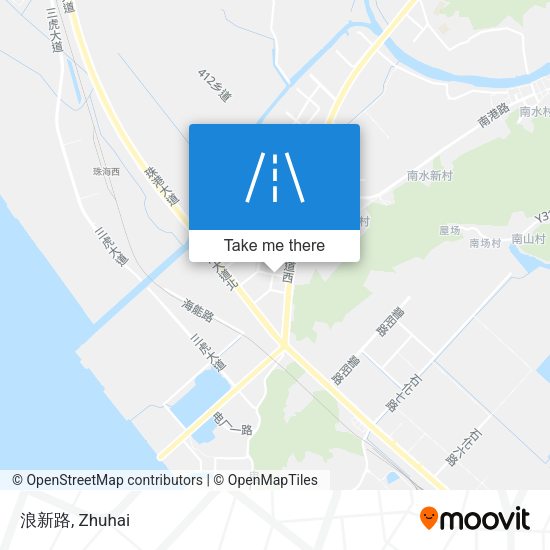 浪新路 map