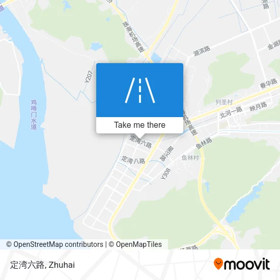 定湾六路 map
