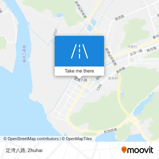 定湾八路 map