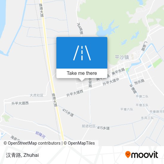 汉青路 map