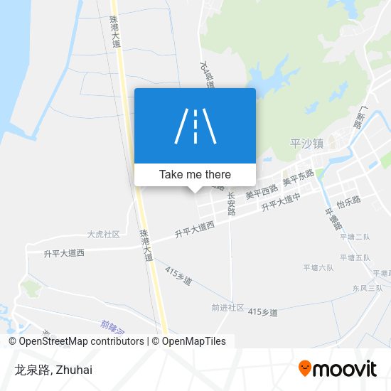 龙泉路 map