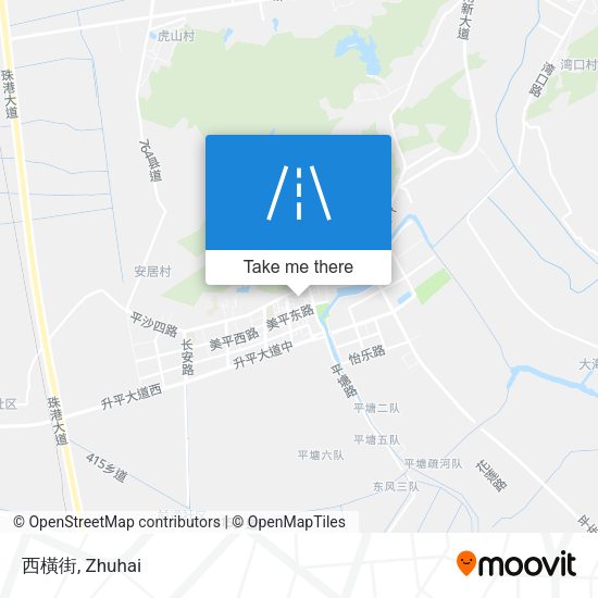 西橫街 map