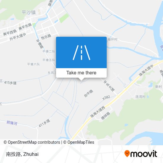 南投路 map