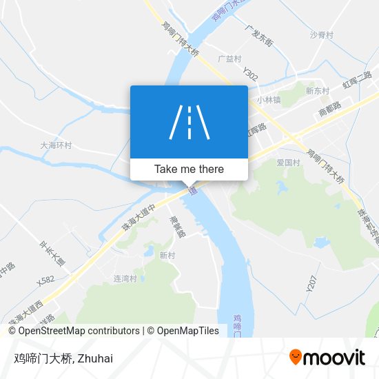 鸡啼门大桥 map