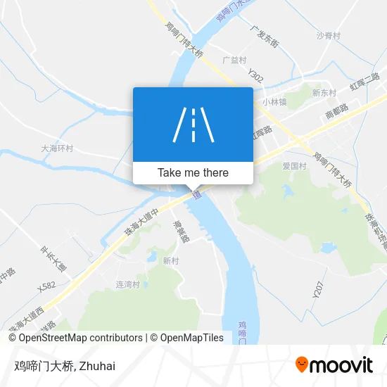 鸡啼门大桥 map