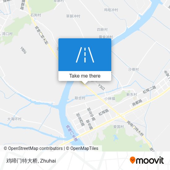 鸡啼门特大桥 map