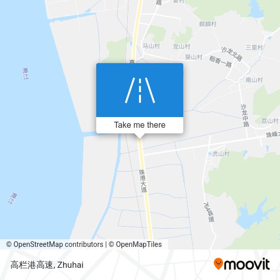 高栏港高速 map