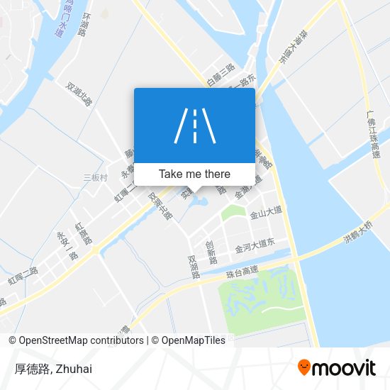 厚德路 map