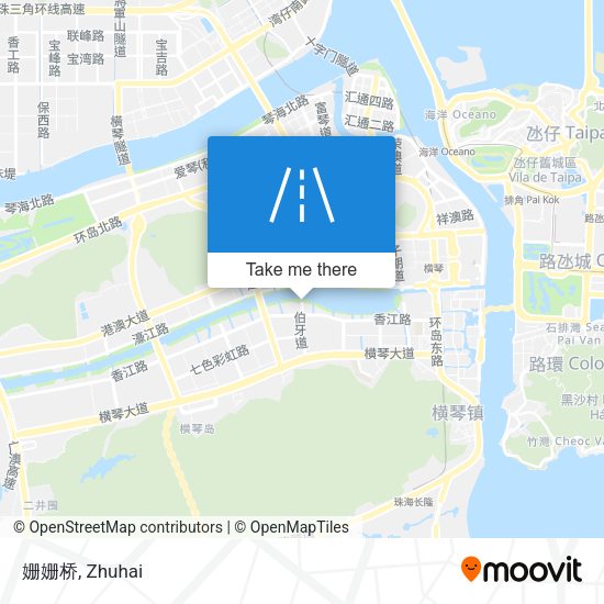 姗姗桥 map