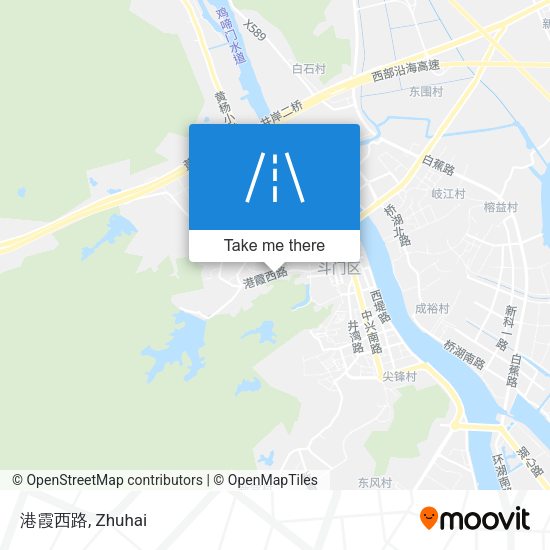 港霞西路 map