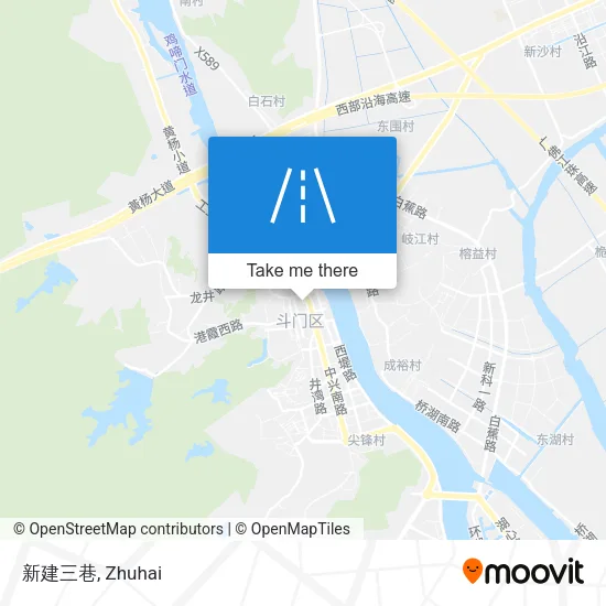 新建三巷 map