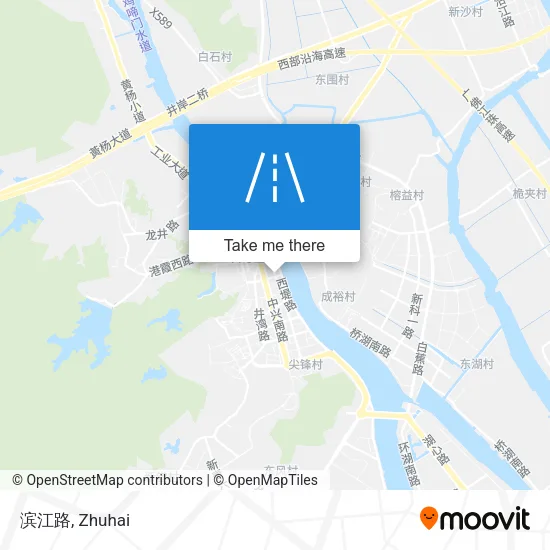 滨江路 map
