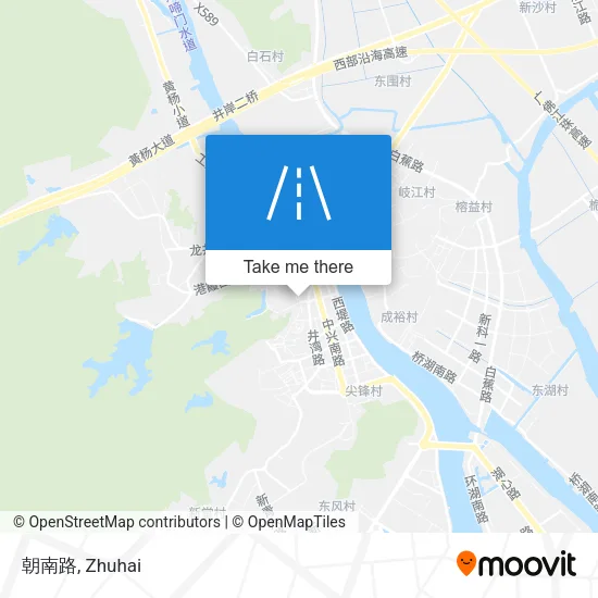 朝南路 map