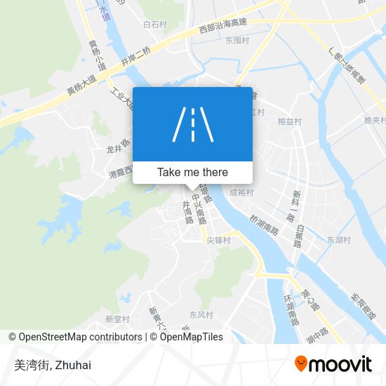 美湾街 map