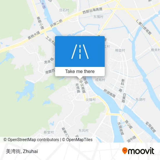 美湾街 map