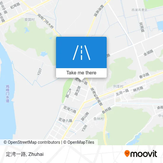 定湾一路 map