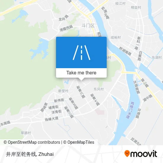 井岸至乾务线 map