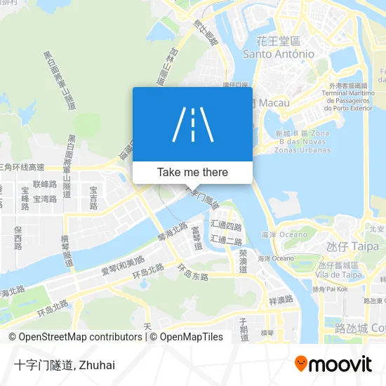 十字门隧道 map