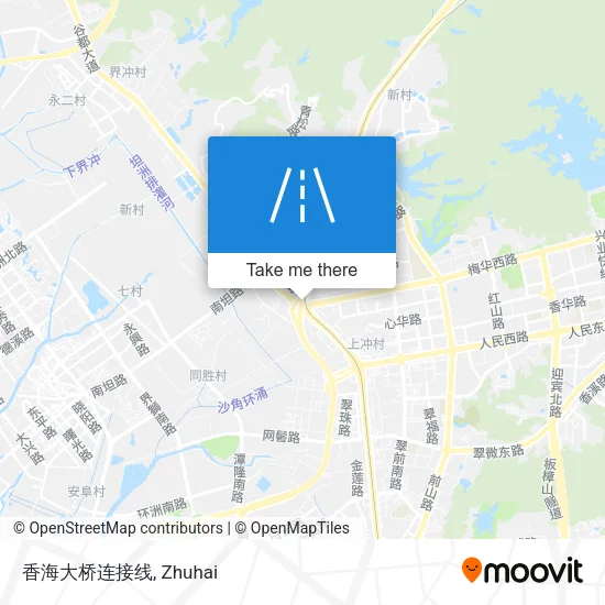 香海大桥连接线 map
