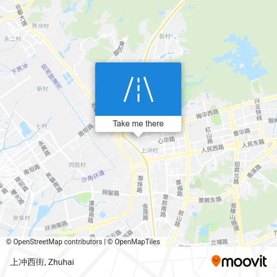 上冲西街 map