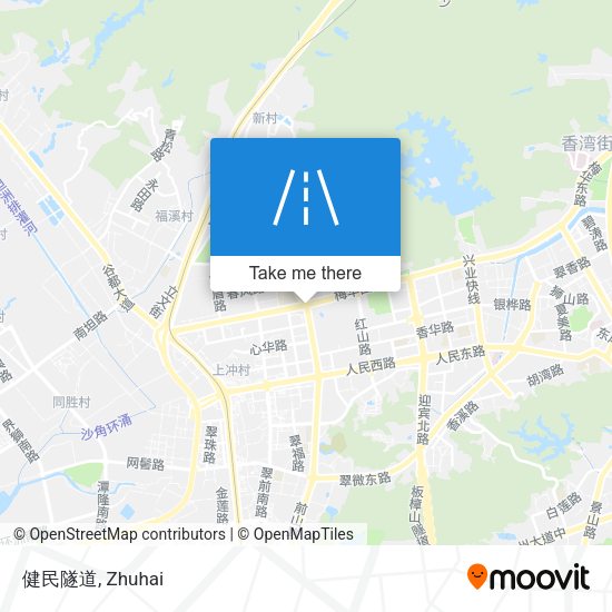 健民隧道 map