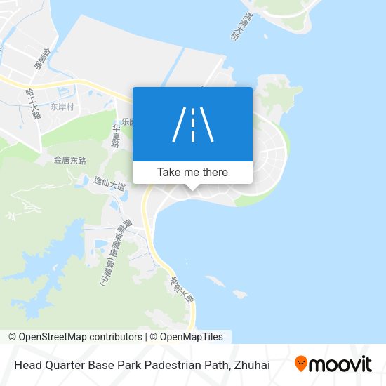 Head Quarter Base Park Padestrian Path map