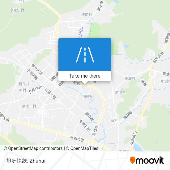 坦洲快线 map