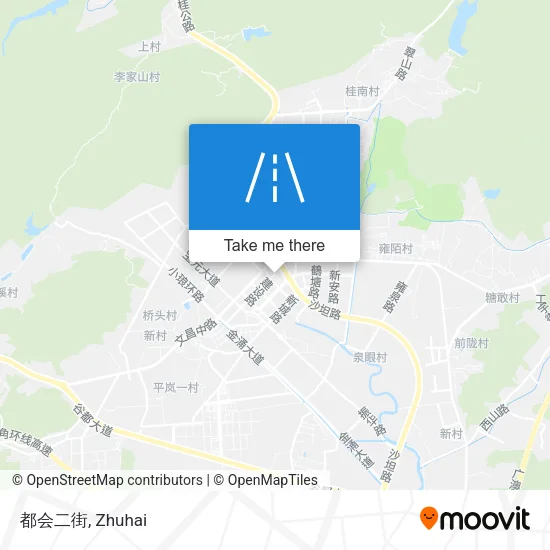 都会二街 map