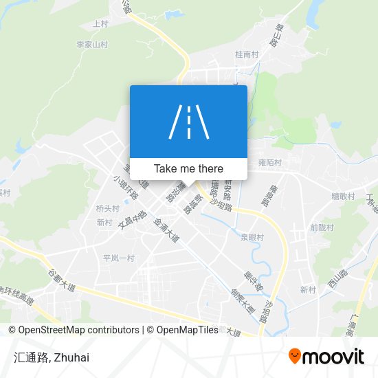 汇通路 map
