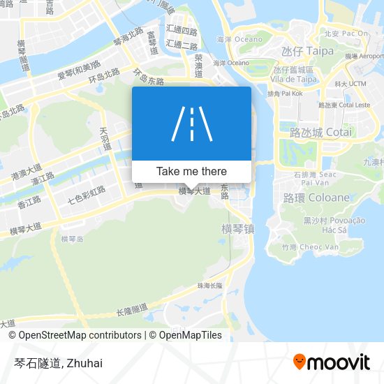 琴石隧道 map