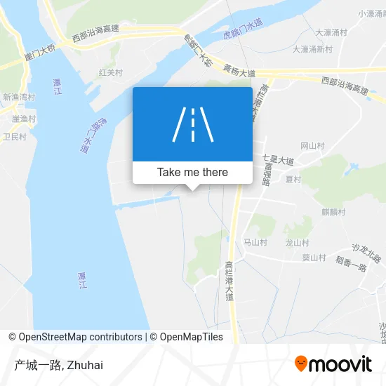 产城一路 map