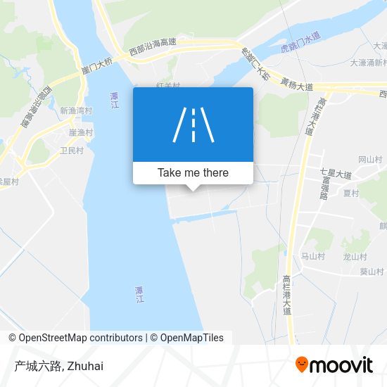产城六路 map