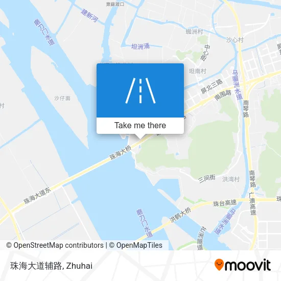 珠海大道辅路 map