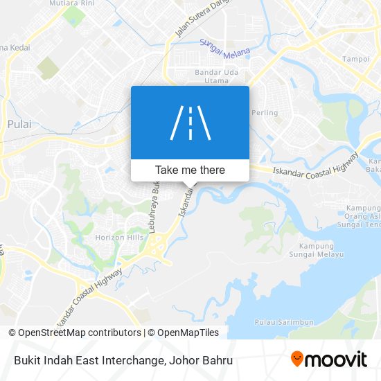 Bukit Indah East Interchange map