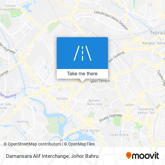 Damansara Alif Interchange map