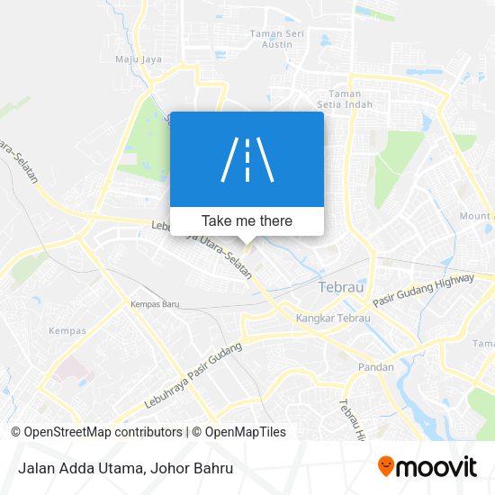 Jalan Adda Utama map