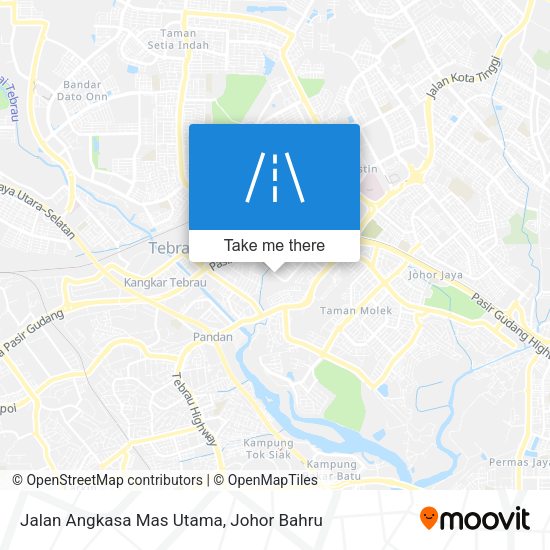 Jalan Angkasa Mas Utama map