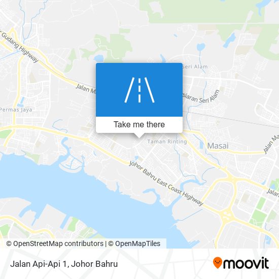 Jalan Api-Api 1 map