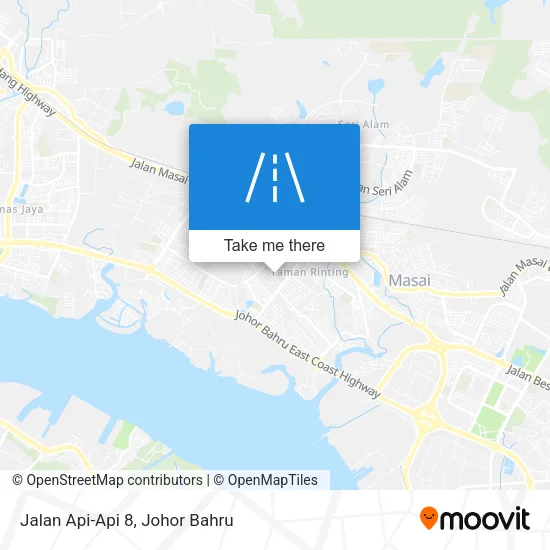 Jalan Api-Api 8 map