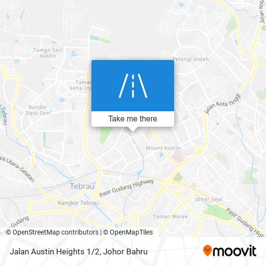 Jalan Austin Heights 1/2 map